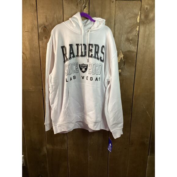 Starter Men’s Raiders Hoodie White Size 2XL - Picture 1 of 4